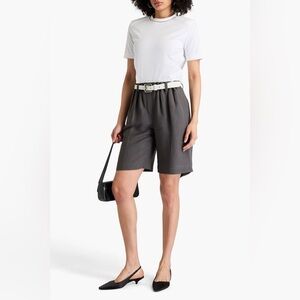 BRUNELLO CUCINELLI Bead-embellished cotton jersey T-shirt Size 1 (US 2-4)